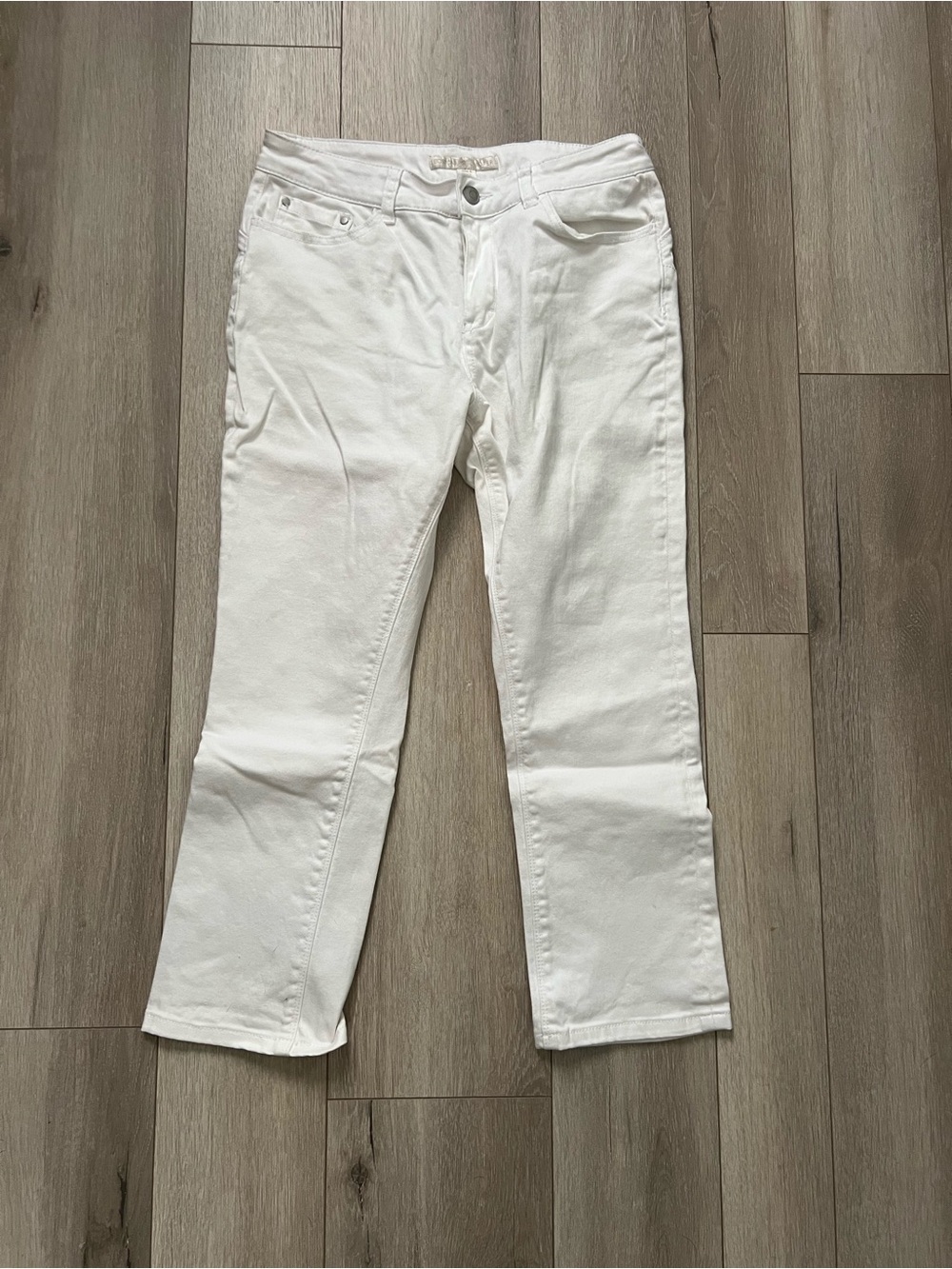 Boston Proper White Straight-Leg Men's Jeans